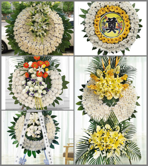 湖南永州祁阳县文明镇汪福桥村花圈速递